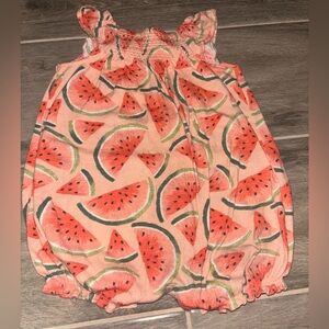 Carter's Pink and Green Baby Romper